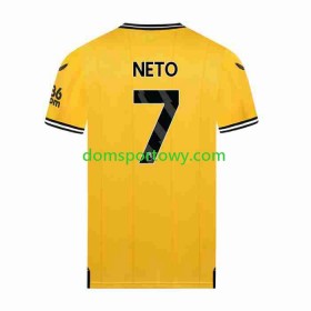 Koszulka Wolverhampton Wanderers NETO 7 Domowe Koszulki Piłkarskie 2023-2024 Krótki Rękaw